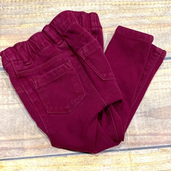 Old Navy Ballerina Jeggings 24/7 Burgundy toddler girl 2T - Picture 5 of 7
